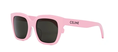 Shop Celine Cl40198f 74a Cat Eye Sunglasses In Grey