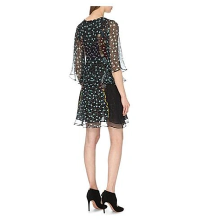 Shop Mary Katrantzou Jewel-embellished Silk Shift Dress In Juno Printed