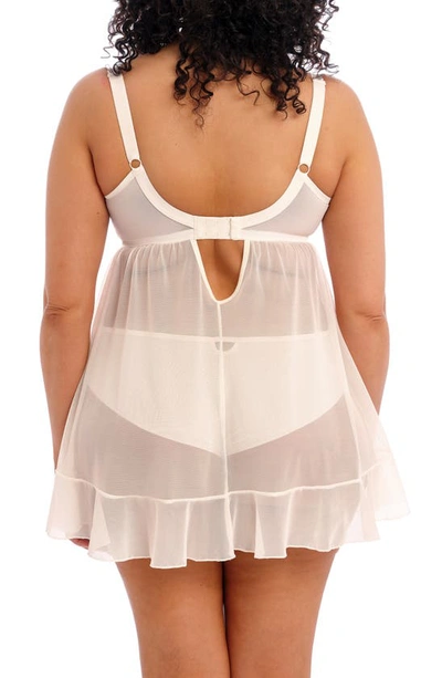 Shop Elomi Priya Full Figure Underwire Babydoll In Vanilla