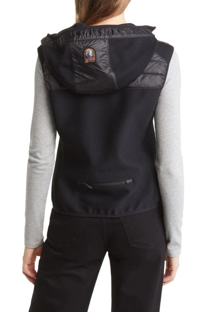 Shop Parajumpers Nikky Water Repellent Hooded Puffer Vest In Black