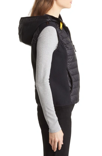 Shop Parajumpers Nikky Water Repellent Hooded Puffer Vest In Black