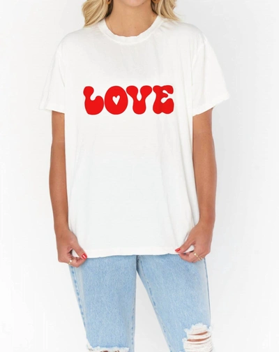 Shop Show Me Your Mumu Love Graphic Tee In White