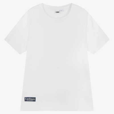 Shop Ido Junior White Cotton T-shirt