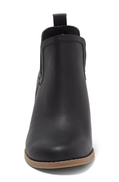 Shop Toms Kallie Wedge Bootie In Black Leather