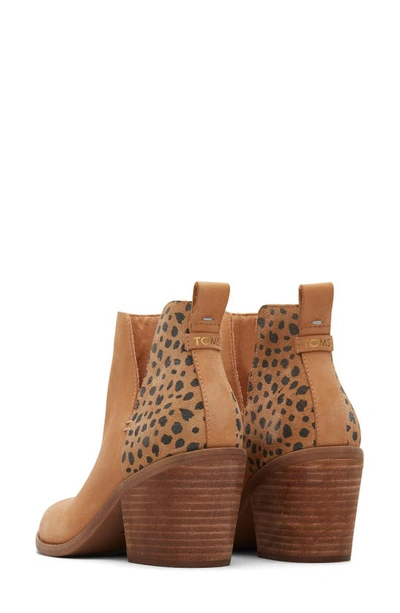 Shop Toms Everly Leather Cutout Bootie In Natural