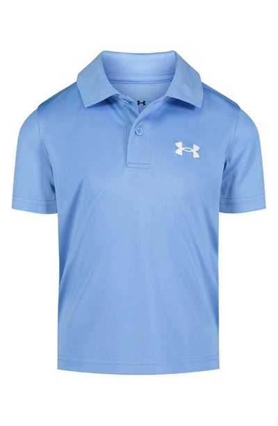 Shop Under Armour Kids' Matchplay Solid Performance Polo In Carolina Blue