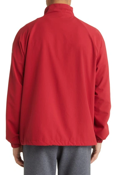 Shop Alo Yoga Touchline Water Resistant Anorak In Victory Red
