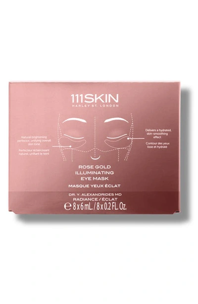 111skin Rose Gold Illuminating 8-piece Eye Mask Box