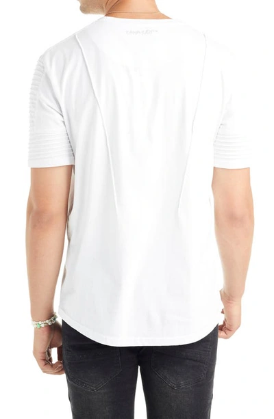 Shop Nana Judy Maverick Pintuck Sleeve T-shirt In White