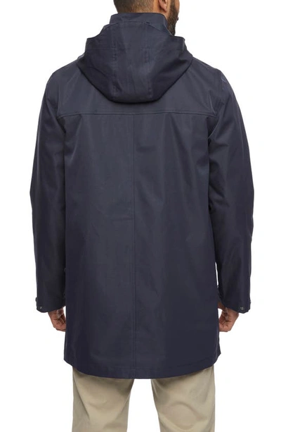 Shop Bernardo Tech Water Resistant Raincoat In Space Blue