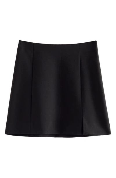 Shop & Other Stories Front Slit Miniskirt In Black