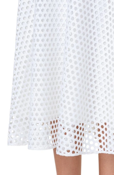 Shop Akris Punto Open Dot Skirt In Cream