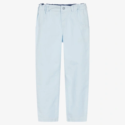 Shop Everything Must Change Boys Light Blue Cotton Trousers