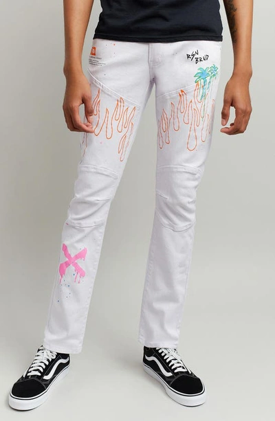 Shop Reason Beach Rider Jeans In White