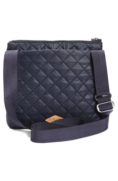 Shop Mz Wallace Metro Quilted Nylon Crossbody Bag In Dawn