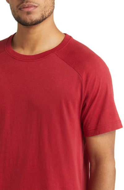 Shop Alo Yoga The Triumph Crewneck T-shirt In Victory Red