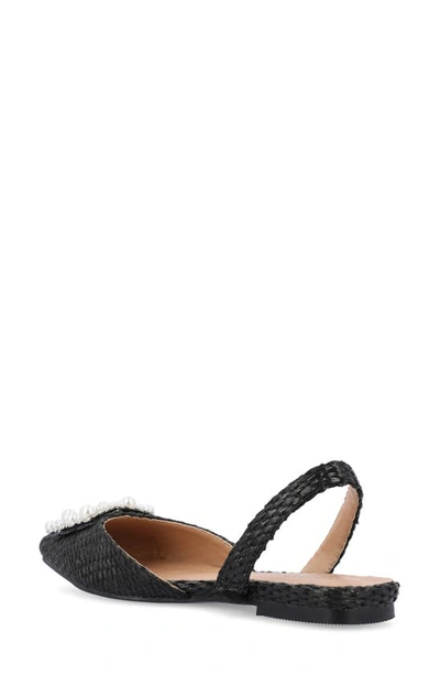 Shop Journee Collection Hannae Flat In Black