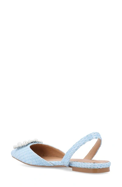 Journee Collection Hannae Flat In Blue