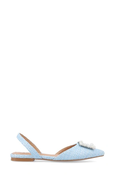 Journee Collection Hannae Flat In Blue