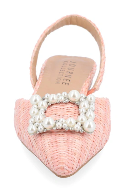 Journee Collection Hannae Flat In Pink