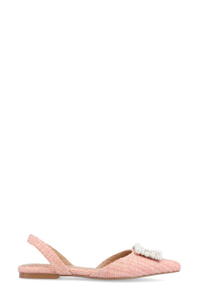 Journee Collection Hannae Flat In Pink