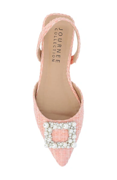 Shop Journee Collection Hannae Flat In Pink