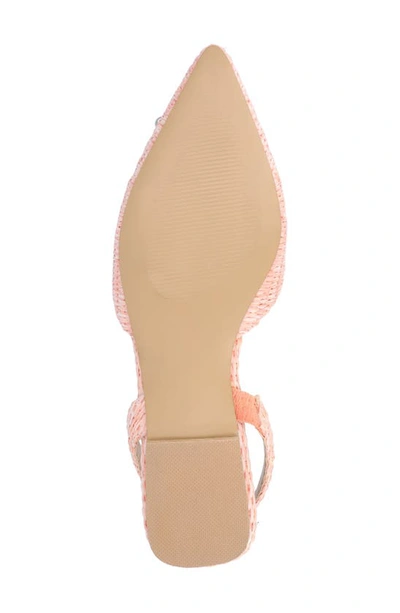 Shop Journee Collection Hannae Slingback Flat In Pink