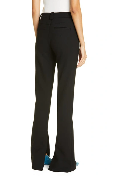 Shop A.l.c Carson Slit Hem Pants In Black