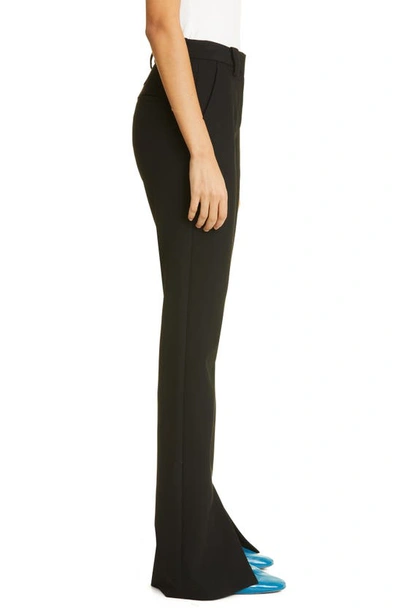 Shop A.l.c Carson Slit Hem Pants In Black