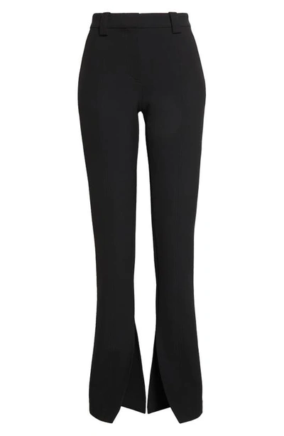A.l.c Carson Seamed Split-hem Trousers In Black