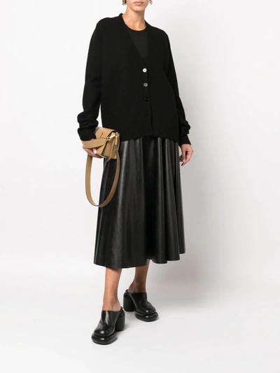 Shop Jil Sander Women Basic Cardigan In 001 Black