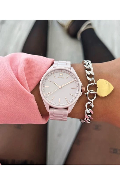 Shop Mvmt Watches Mvmt Coronada Ceramic Bracelet Watch, 36mm In Pink