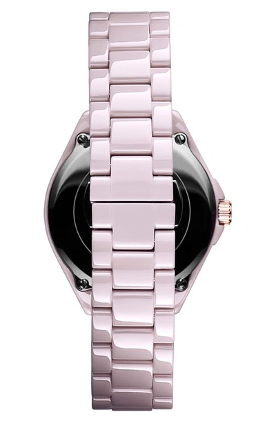 Shop Mvmt Watches Coronada Ceramic Bracelet Watch, 36mm In Pink