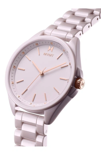 Shop Mvmt Watches Coronada Ceramic Bracelet Watch, 36mm In Pink