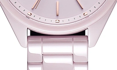 Shop Mvmt Watches Mvmt Coronada Ceramic Bracelet Watch, 36mm In Pink