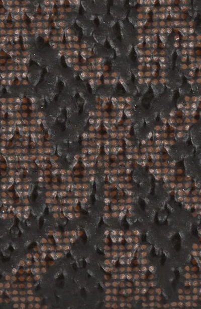 Shop Michael Michael Kors Monogram Reversible Leather Belt In Brown
