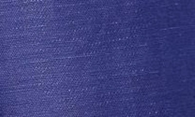Shop Zimmermann Tama Plunge Neck Linen & Silk Dress In Ultramarine