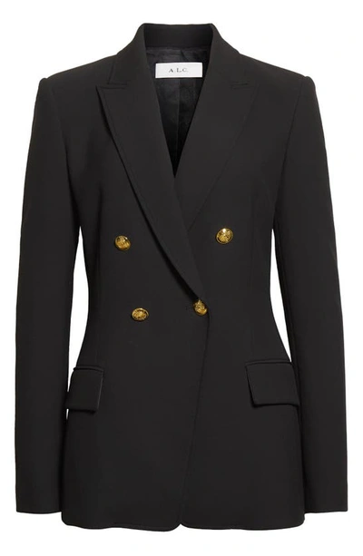 Shop A.l.c Sedgwick Ii Double Breasted Blazer In Black