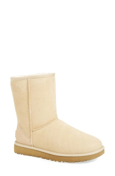 Shop Ugg Classic Ii Genuine Shearling Lined Short Boot In Sand Suede