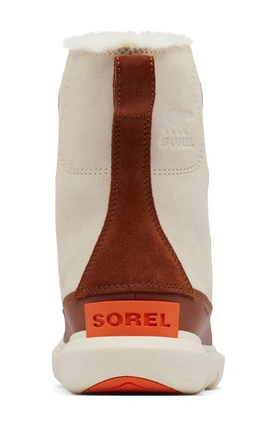 Shop Sorel Explorer Ii Joan Waterproof Faux Fur Lined Boot In Chalk/ Wood