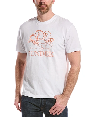 Shop Sundek Graphic T-shirt In White
