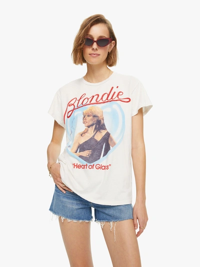Shop Madeworn Blondie Heart Of Glass Vintage White T-shirt In Natural - Size Medium (also In S, S,m)