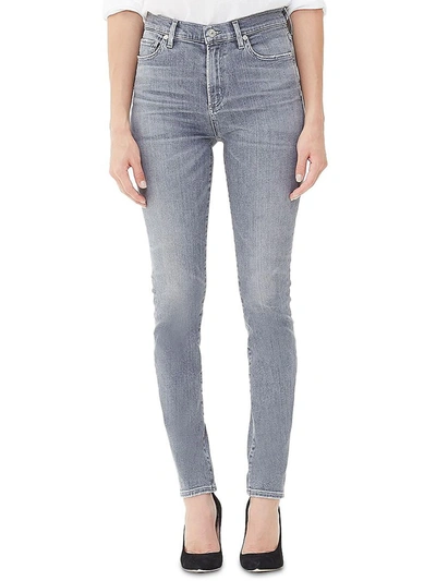 Shop Citizens Of Humanity Harlow Womens Denim Slimming Slim Jeans In Multi