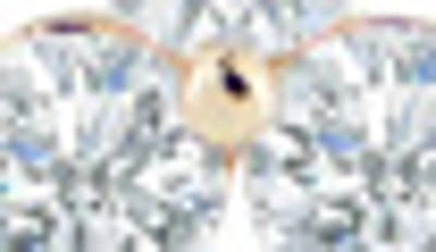 Cz By Kenneth Jay Lane Triple Round Cz Pyramid Stud Earrings In Clear/gold