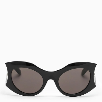 Shop Balenciaga | Hourglass Black Sunglasses