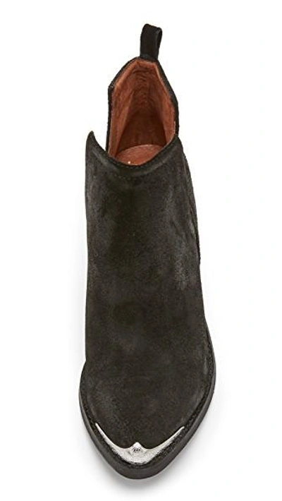 Shop Jeffrey Campbell Cromwell Suede Booties In Black