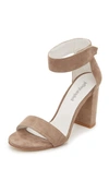 Jeffrey Campbell Lindsay Ankle Strap Sandal In Taupe Suede