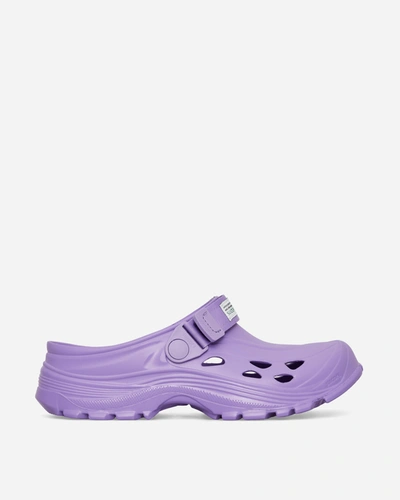 Shop Suicoke Mok Injection Sandals In Purple