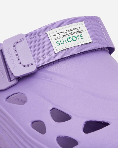 Shop Suicoke Mok Injection Sandals In Purple