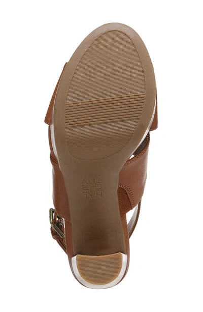 Shop Naturalizer Nylah Slingback Platform Sandal In English Toffee Brown Synthetic